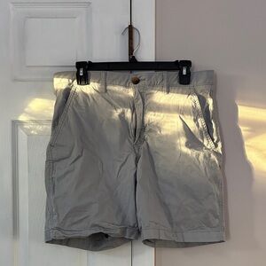 Croft & Barrow Men's Light Gray Flat Front Shorts